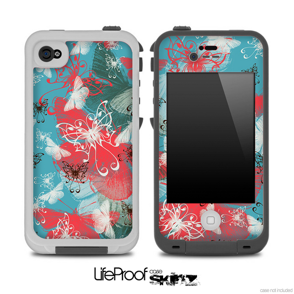 Abstract Butterfly Color V2 Pattern Skin for the iPhone 5 or 4/4s LifeProof Case