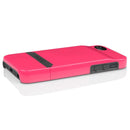 The Cherry Blossom Pink / Charcoal Gray Incipio STASHBACK™ Dockable Credit Card Case for iPhone 5-5s