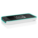 The Optical White / Navajo Turquoise Incipio STASHBACK™ Dockable Credit Card Case for iPhone 5-5s