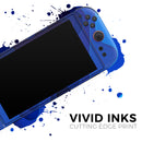 3D Blue Abstract Paper Cuts V1 // Skin Decal Wrap Kit for Nintendo Switch 2