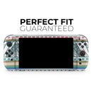 Abstract Blue and Green Triangle Aztec // Premium Vinyl Wrap Skin Kit Compatible with the Nintendo Switch 2