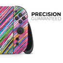Abstract Color Strokes // Premium Vinyl Wrap Skin Kit Compatible with the Nintendo Switch 2