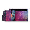 Abstract Fire & Ice V15 // Premium Vinyl Wrap Skin Kit Compatible with the Nintendo Switch 2