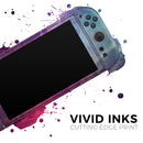 Abstract Fire & Ice V15 // Premium Vinyl Wrap Skin Kit Compatible with the Nintendo Switch 2