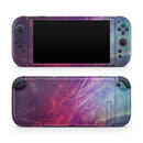 Abstract Fire & Ice V15 // Premium Vinyl Wrap Skin Kit Compatible with the Nintendo Switch 2