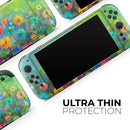 Abstract Flower Meadow // Premium Vinyl Wrap Skin Kit Compatible with the Nintendo Switch 2