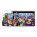 Abstract Flower Meadow v2 // Premium Vinyl Wrap Skin Kit Compatible with the Nintendo Switch 2
