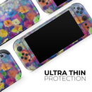 Abstract Flower Meadow v2 // Premium Vinyl Wrap Skin Kit Compatible with the Nintendo Switch 2