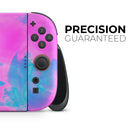 Abstract Iridescent Vivid Pink Swirl // Premium Vinyl Wrap Skin Kit Compatible with the Nintendo Switch 2