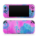 Abstract Iridescent Vivid Pink Swirl // Premium Vinyl Wrap Skin Kit Compatible with the Nintendo Switch 2