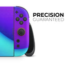 Abstract Neon Wave V10 // Premium Vinyl Wrap Skin Kit Compatible with the Nintendo Switch 2