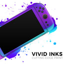 Abstract Neon Wave V10 // Premium Vinyl Wrap Skin Kit Compatible with the Nintendo Switch 2