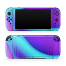 Abstract Neon Wave V10 // Premium Vinyl Wrap Skin Kit Compatible with the Nintendo Switch 2