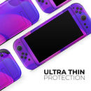 Abstract Neon Wave V11 // Premium Vinyl Wrap Skin Kit Compatible with the Nintendo Switch 2