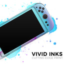 Abstract Neon Wave V12 // Premium Vinyl Wrap Skin Kit Compatible with the Nintendo Switch 2