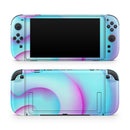 Abstract Neon Wave V12 // Premium Vinyl Wrap Skin Kit Compatible with the Nintendo Switch 2
