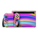 Abstract Neon Wave V1 // Premium Vinyl Wrap Skin Kit Compatible with the Nintendo Switch 2
