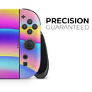 Abstract Neon Wave V1 // Premium Vinyl Wrap Skin Kit Compatible with the Nintendo Switch 2