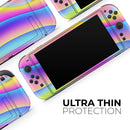 Abstract Neon Wave V1 // Premium Vinyl Wrap Skin Kit Compatible with the Nintendo Switch 2