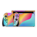 Abstract Neon Wave V2 // Premium Vinyl Wrap Skin Kit Compatible with the Nintendo Switch 2