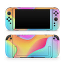 Abstract Neon Wave V2 // Premium Vinyl Wrap Skin Kit Compatible with the Nintendo Switch 2