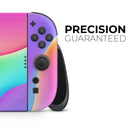 Abstract Neon Wave V3 // Premium Vinyl Wrap Skin Kit Compatible with the Nintendo Switch 2