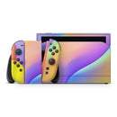 Abstract Neon Wave V4 // Premium Vinyl Wrap Skin Kit Compatible with the Nintendo Switch 2