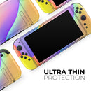 Abstract Neon Wave V4 // Premium Vinyl Wrap Skin Kit Compatible with the Nintendo Switch 2