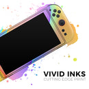 Abstract Neon Wave V4 // Premium Vinyl Wrap Skin Kit Compatible with the Nintendo Switch 2