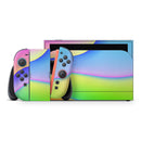 Abstract Neon Wave V5 // Premium Vinyl Wrap Skin Kit Compatible with the Nintendo Switch 2