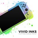 Abstract Neon Wave V5 // Premium Vinyl Wrap Skin Kit Compatible with the Nintendo Switch 2
