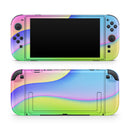 Abstract Neon Wave V5 // Premium Vinyl Wrap Skin Kit Compatible with the Nintendo Switch 2