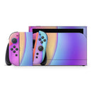 Abstract Neon Wave V6 // Premium Vinyl Wrap Skin Kit Compatible with the Nintendo Switch 2