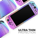 Abstract Neon Wave V6 // Premium Vinyl Wrap Skin Kit Compatible with the Nintendo Switch 2