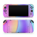 Abstract Neon Wave V6 // Premium Vinyl Wrap Skin Kit Compatible with the Nintendo Switch 2