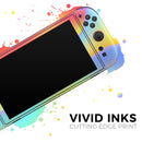 Abstract Neon Wave V8 // Premium Vinyl Wrap Skin Kit Compatible with the Nintendo Switch 2