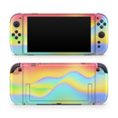 Abstract Neon Wave V8 // Premium Vinyl Wrap Skin Kit Compatible with the Nintendo Switch 2