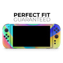 Abstract Neon Wave V9 // Premium Vinyl Wrap Skin Kit Compatible with the Nintendo Switch 2
