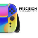 Abstract Neon Wave V9 // Premium Vinyl Wrap Skin Kit Compatible with the Nintendo Switch 2