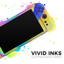 Abstract Neon Wave V9 // Premium Vinyl Wrap Skin Kit Compatible with the Nintendo Switch 2
