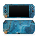 Abstract Oiled Blue Marble // Premium Vinyl Wrap Skin Kit Compatible with the Nintendo Switch 2