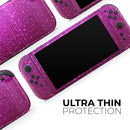 Abstract Pink Neon Rain Curtain // Premium Vinyl Wrap Skin Kit Compatible with the Nintendo Switch 2