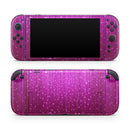 Abstract Pink Neon Rain Curtain // Premium Vinyl Wrap Skin Kit Compatible with the Nintendo Switch 2