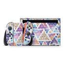 Abstract Triangular Watercolor Shapes // Premium Vinyl Wrap Skin Kit Compatible with the Nintendo Switch 2