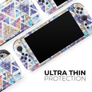 Abstract Triangular Watercolor Shapes // Premium Vinyl Wrap Skin Kit Compatible with the Nintendo Switch 2