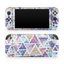 Abstract Triangular Watercolor Shapes // Premium Vinyl Wrap Skin Kit Compatible with the Nintendo Switch 2