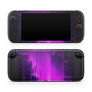 Abstract Vivid Pink Glitch // Premium Vinyl Wrap Skin Kit Compatible with the Nintendo Switch 2