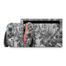 Aerial CityScape Black and White // Premium Vinyl Wrap Skin Kit Compatible with the Nintendo Switch 2