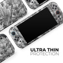 Aerial CityScape Black and White // Premium Vinyl Wrap Skin Kit Compatible with the Nintendo Switch 2