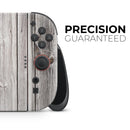 Aged White Wood Planks // Premium Vinyl Wrap Skin Kit Compatible with the Nintendo Switch 2